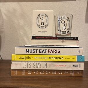 DIPTYQUE Empty Glass Candle Holder and Box 6.5 oz Oud Upcycle